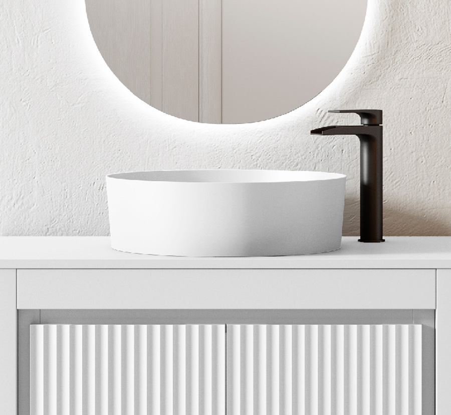 Basins and countertops