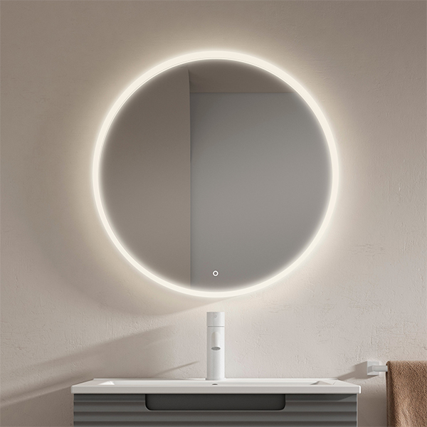 Espejo Redondo Retro-iluminado Bari (80x80)